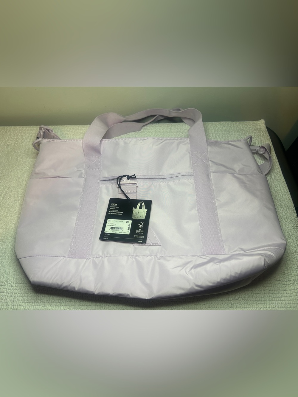 NWT adidas All Me 3 Tote Bag Ice Lavender - One Size Travel Gym Crossbody